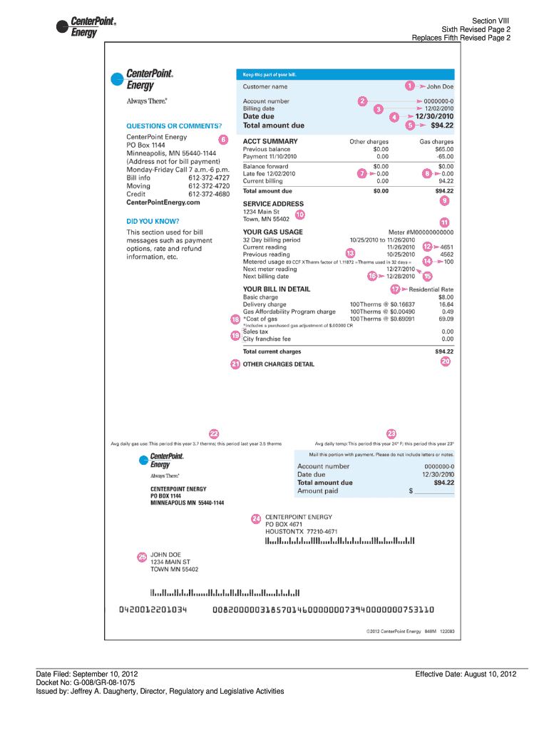 Utility Bill Generator Form